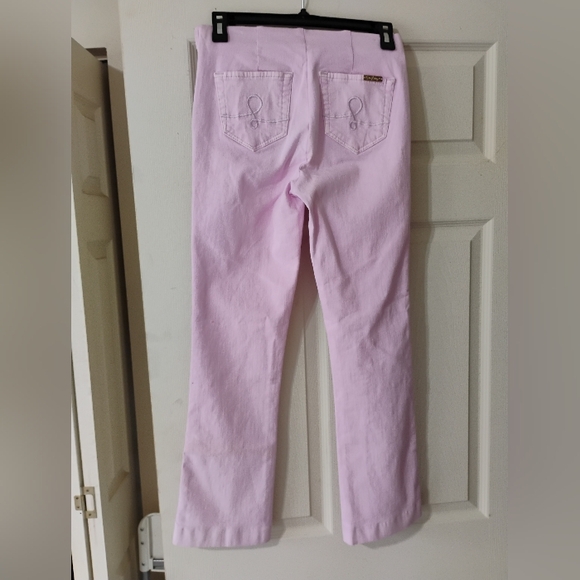 Women's Lilly Pulitzer Ocean Cay High Rise Crop Lilac Freesia Size 0 - Picture 7 of 10